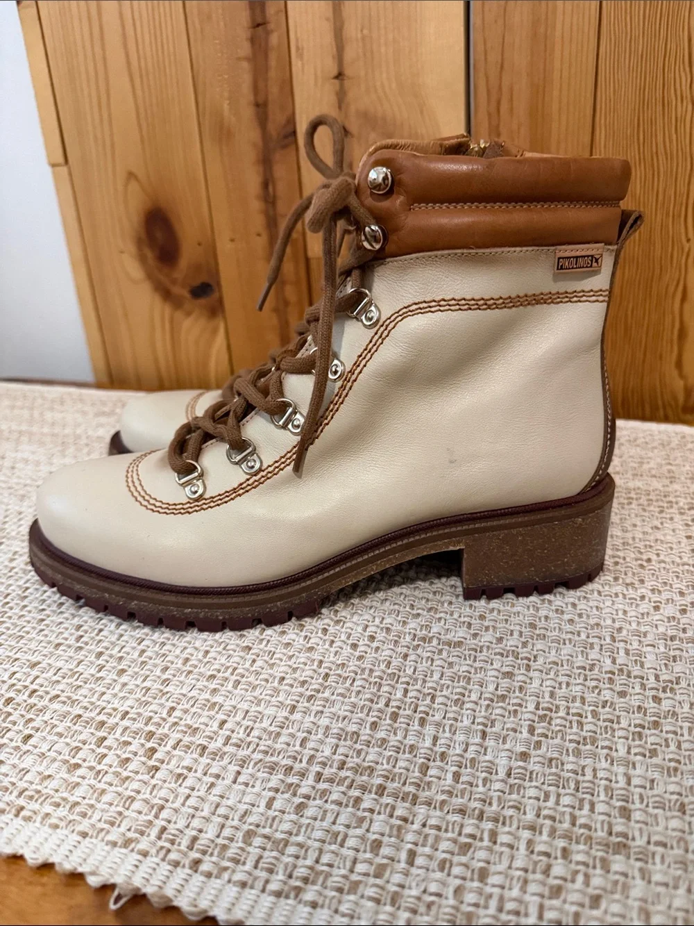 Pikolinos Aspe Leather lace-up/Zip-up Ankle Boots